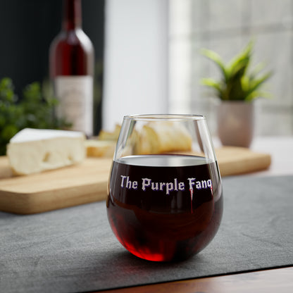 Purple Fang - Stemless Wine Glass, 11.75oz