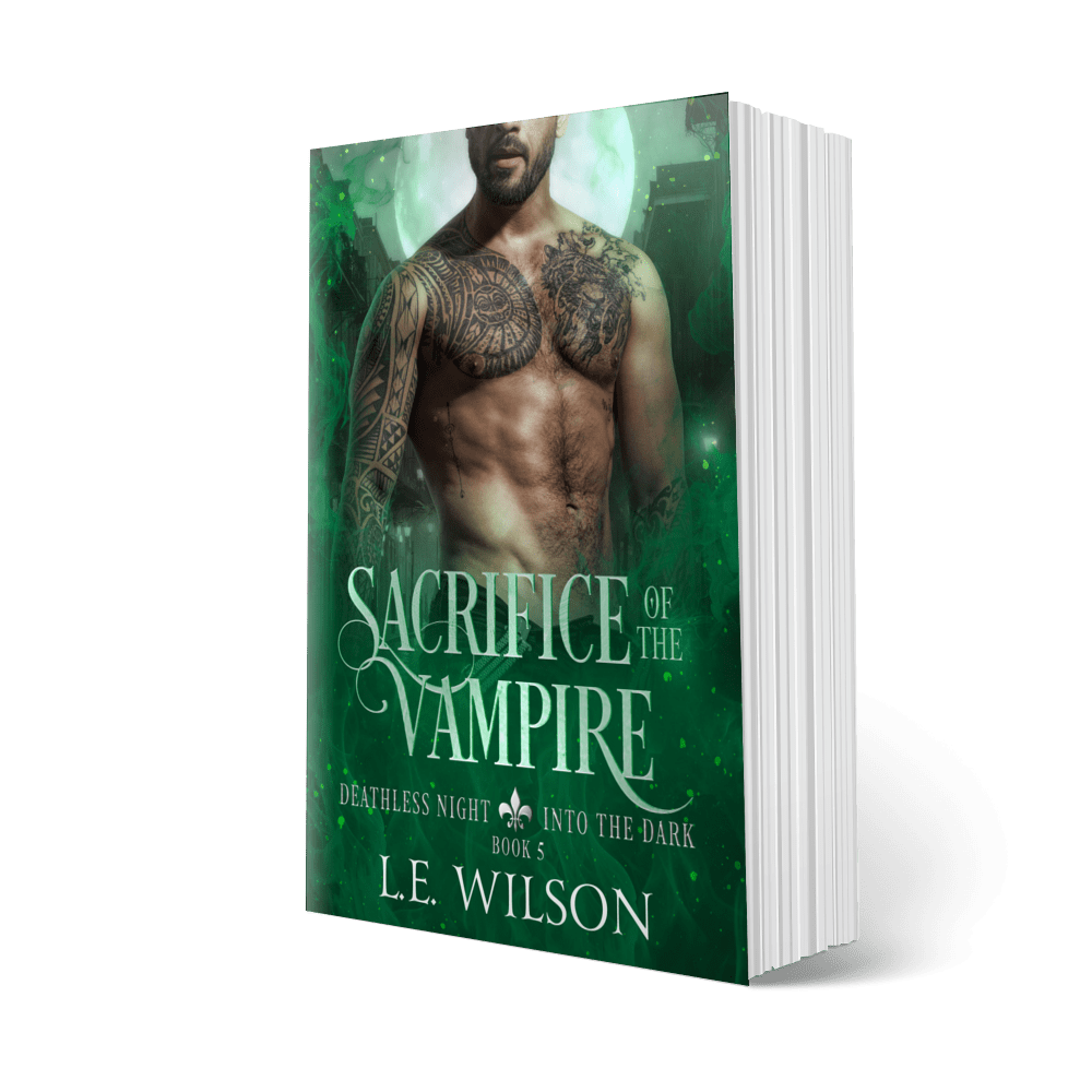 Book titled 'Sacrifice of the Vampire' Paperback by L.E. Wilson - vampire paranormal romance