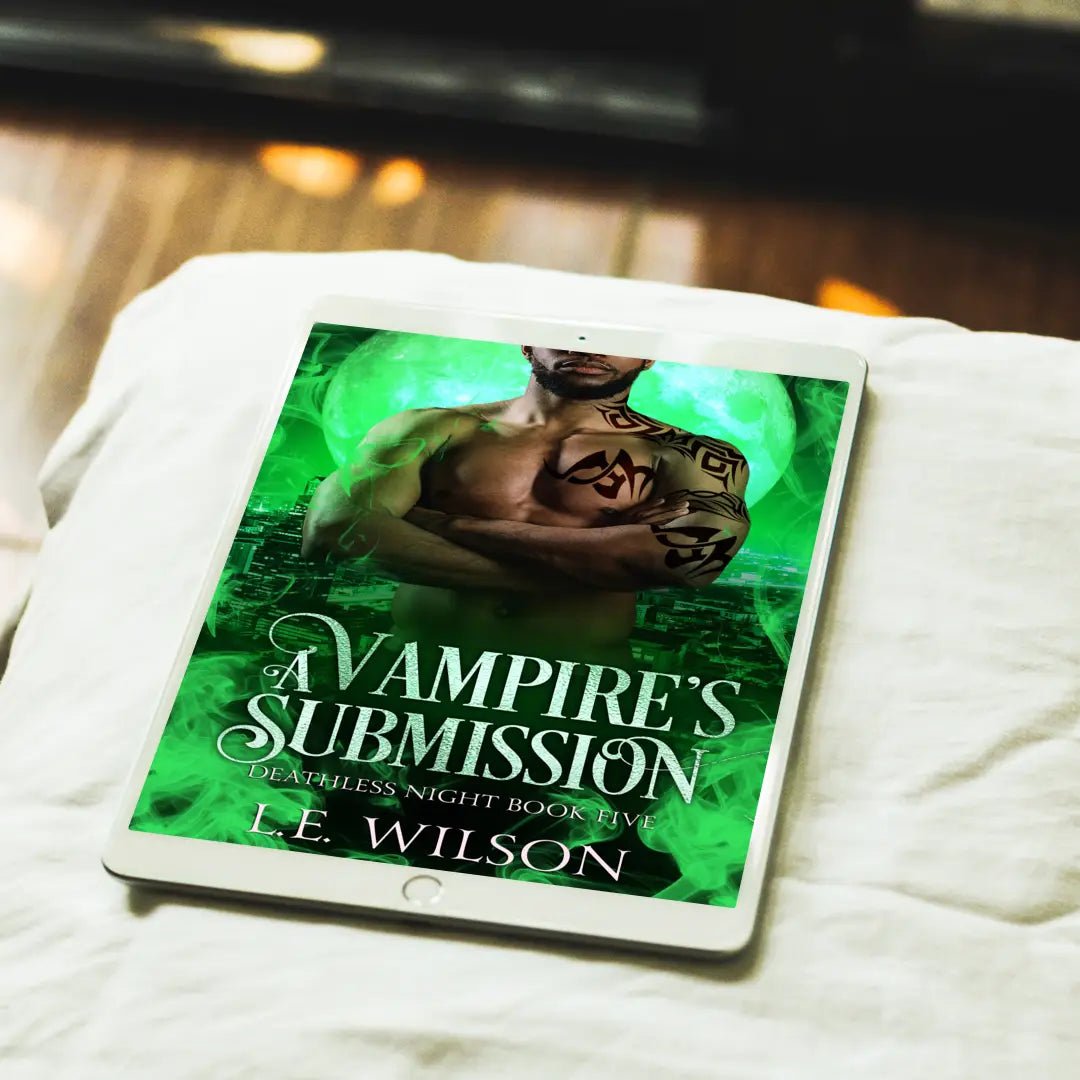 A Vampire's Submission ebook cover on ipad - lifestyle image