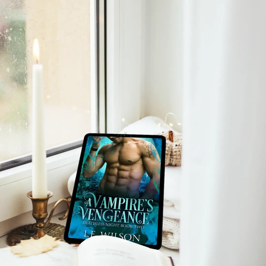 A Vampire's Vengeance ebook cover on ipad - lifestyle image