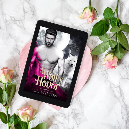 A Wolfs Honor ebook cover on ipad - lifestyle image