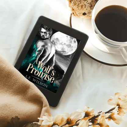 A Wolf's Promise ebook cover on ipad - lifestyle image